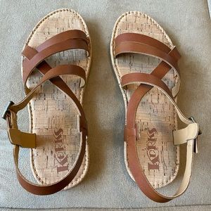 KORKS cross cross sandal